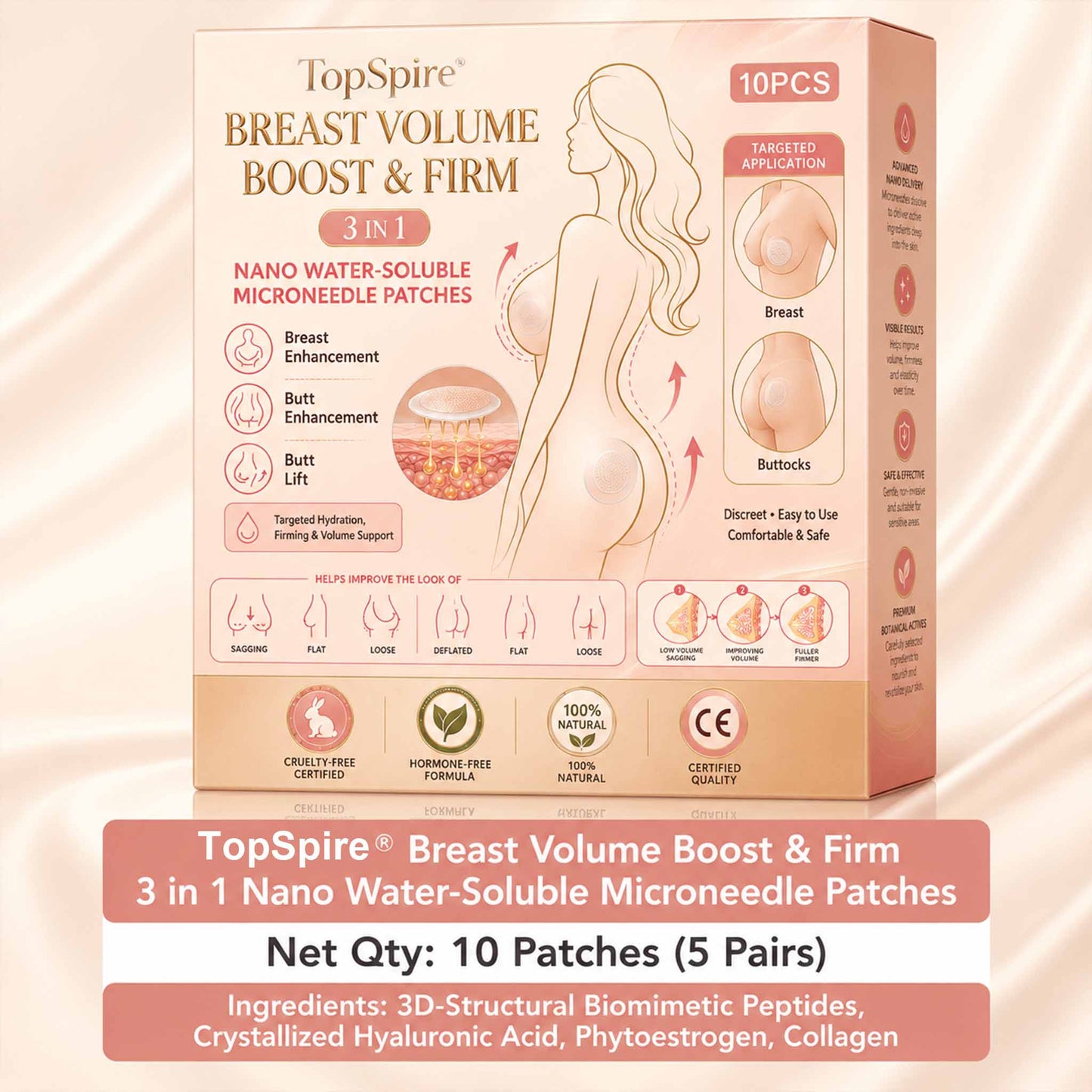 š„TopSpireĀ® š„Targeted Breast Enhancement Advanced Nano Microneedle Patchš„š„š„