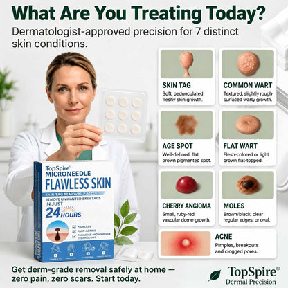 🚩TopSpire®🔥🐟Advanced Microneedle Skin Tag Removal Patch for Fast, Visible Results