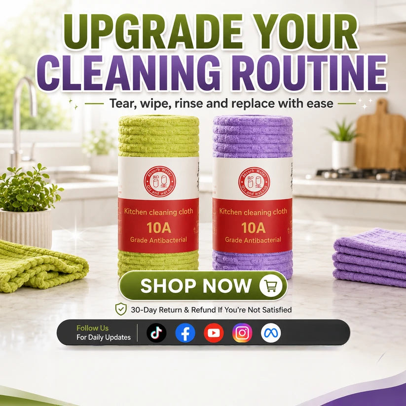 🗞️Multipurpose Reusable Tear-Off Cleaning Cloth Roll