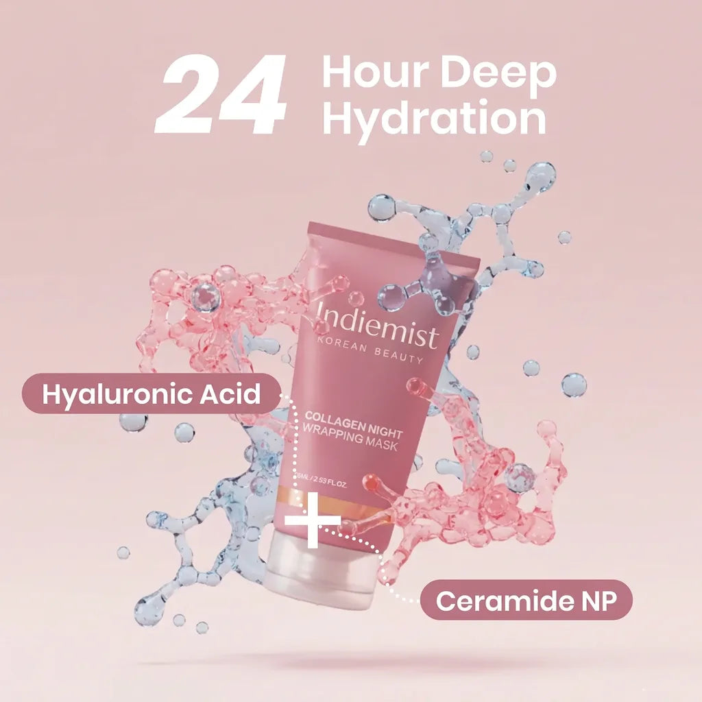 🌙✨ Indiemist™ Overnight Collagen Mask | Firm • Hydrate • Brighten While You Sleep
