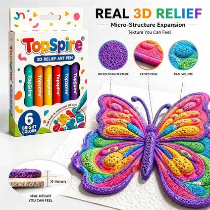 3D Relief Art Pen – Turn Flat Drawings Into Touchable 3D Art🪄