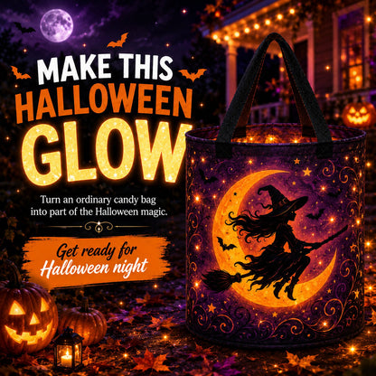 🎃Glow & Go LED Halloween Trick-or-Treat Candy Bag🍬