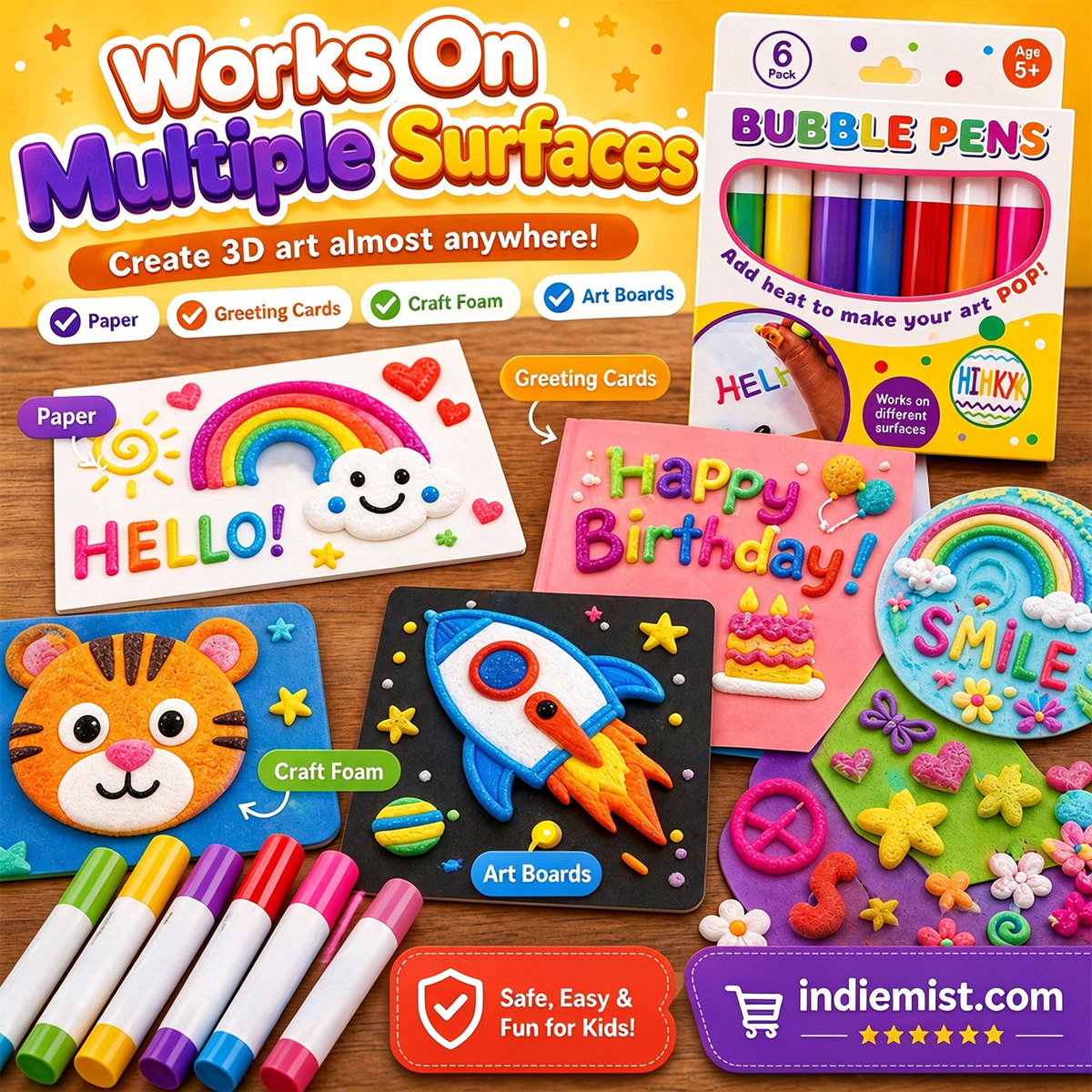 ⏳LAST DAY BUY 1 GET 1 FREE!!🎁🔮Magic Pen – Draw 3D with one stroke!🎄 DIY Bubble Popcorn Drawing Pens 🔥