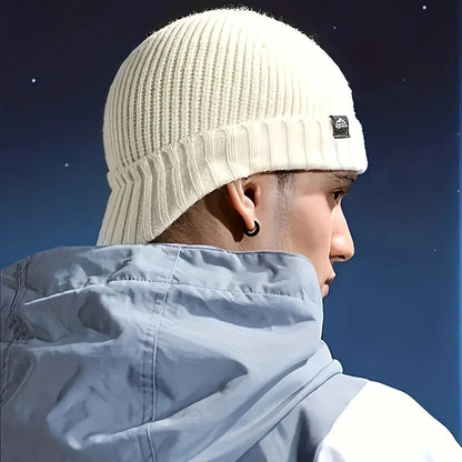 🧢🍂Men’s Knitted Winter Baseball Cap – Soft, Stretchy & Lightweight with a Warm Brimmed Design