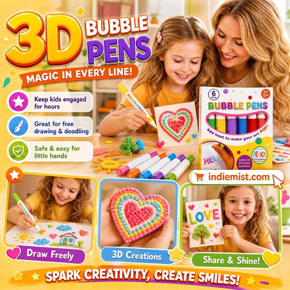 ⏳LAST DAY BUY 1 GET 1 FREE!!🎁🔮Magic Pen – Draw 3D with one stroke!🎄 DIY Bubble Popcorn Drawing Pens 🔥