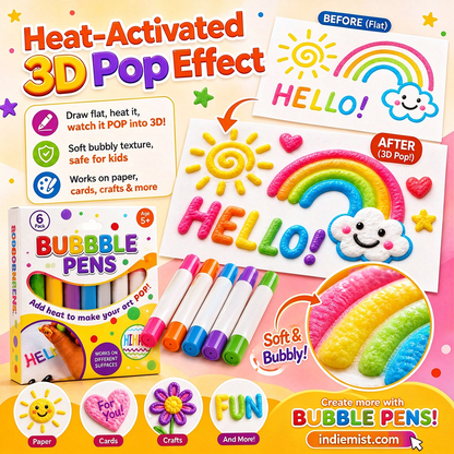⏳LAST DAY BUY 1 GET 1 FREE!!🎁🔮Magic Pen – Draw 3D with one stroke!🎄 DIY Bubble Popcorn Drawing Pens 🔥