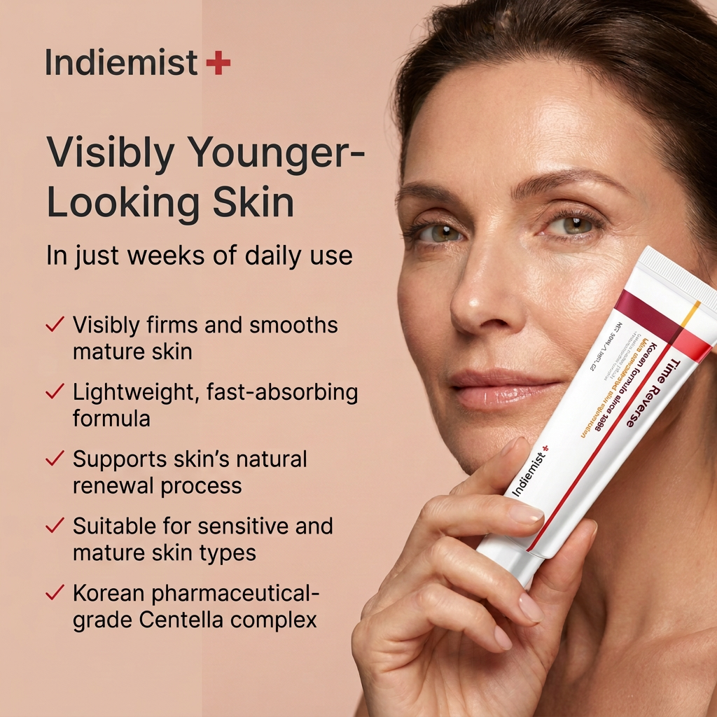 Indiemist Cream ✨ | Anti-Aging Centella Moisturizer for Youthful Glass Skin 🌿