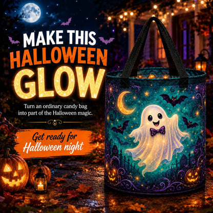 🎃Glow & Go LED Halloween Trick-or-Treat Candy Bag🍬