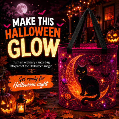 🎃Glow & Go LED Halloween Trick-or-Treat Candy Bag🍬