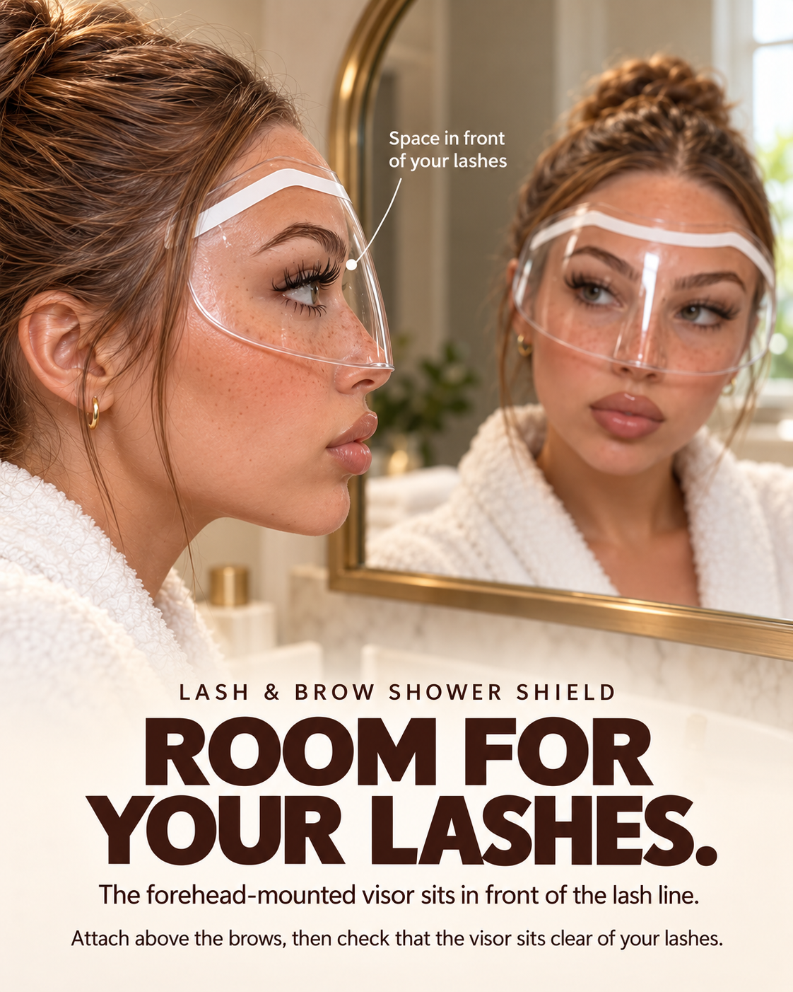 💧 Lash Shower Shield – Keep Your Lashes Dry While Washing Your Hair