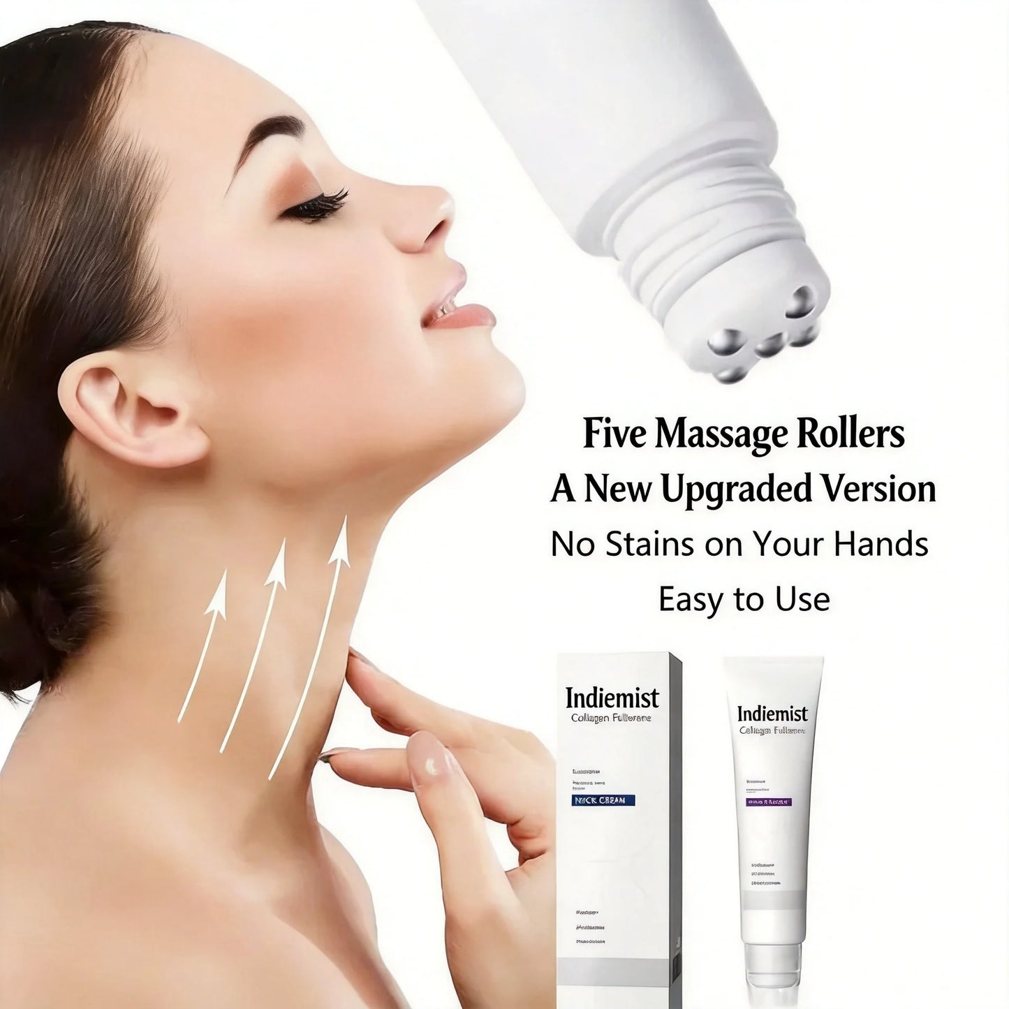 💧 Indiemist™ Advanced 5-in-1 Neck Firming Roller: The Ultimate Anti-Aging Sculptor 🌟