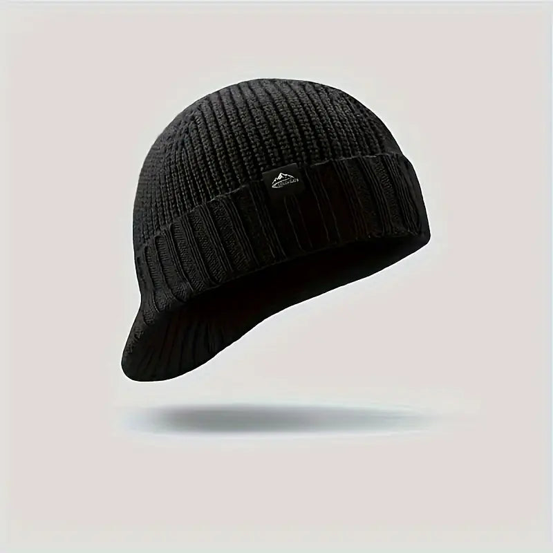 🧢🍂Men’s Knitted Winter Baseball Cap – Soft, Stretchy & Lightweight with a Warm Brimmed Design
