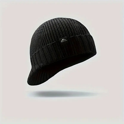 🧢🍂Men’s Knitted Winter Baseball Cap – Soft, Stretchy & Lightweight with a Warm Brimmed Design