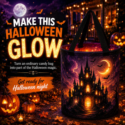 🎃Glow & Go LED Halloween Trick-or-Treat Candy Bag🍬