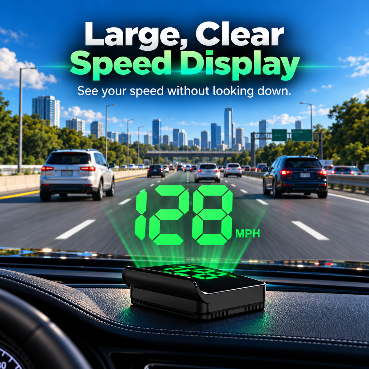 🚗 Smart HUD Speedometer – Upgrade Your Car With A Clear Windshield Speed Display
