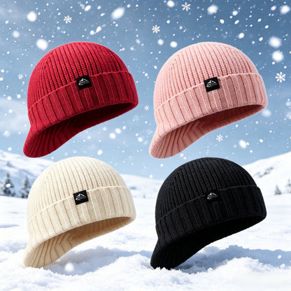 🧢🍂Men’s Knitted Winter Baseball Cap – Soft, Stretchy & Lightweight with a Warm Brimmed Design