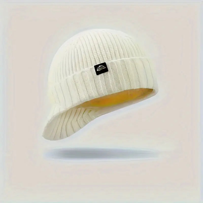 🧢🍂Men’s Knitted Winter Baseball Cap – Soft, Stretchy & Lightweight with a Warm Brimmed Design