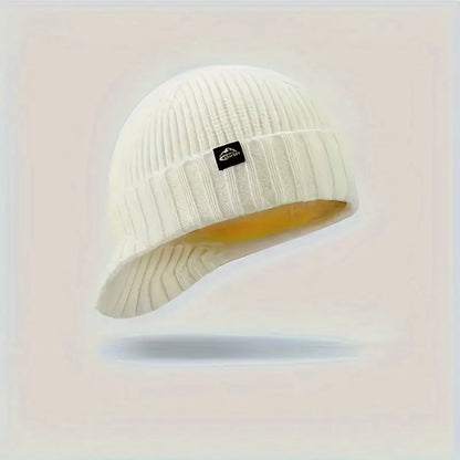 🧢🍂Men’s Knitted Winter Baseball Cap – Soft, Stretchy & Lightweight with a Warm Brimmed Design
