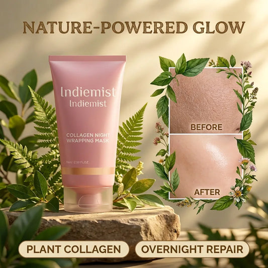 🌙✨ Indiemist™ Overnight Collagen Mask | Firm • Hydrate • Brighten While You Sleep