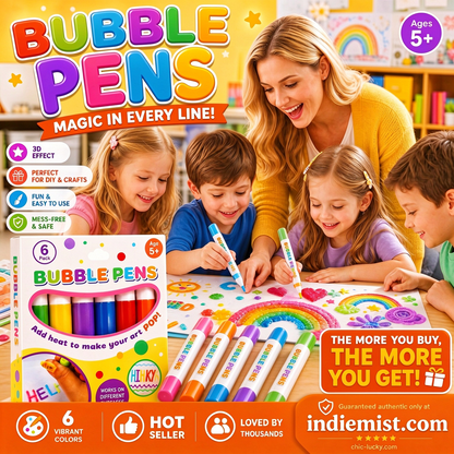 ⏳LAST DAY BUY 1 GET 1 FREE!!🎁🔮Magic Pen – Draw 3D with one stroke!🎄 DIY Bubble Popcorn Drawing Pens 🔥