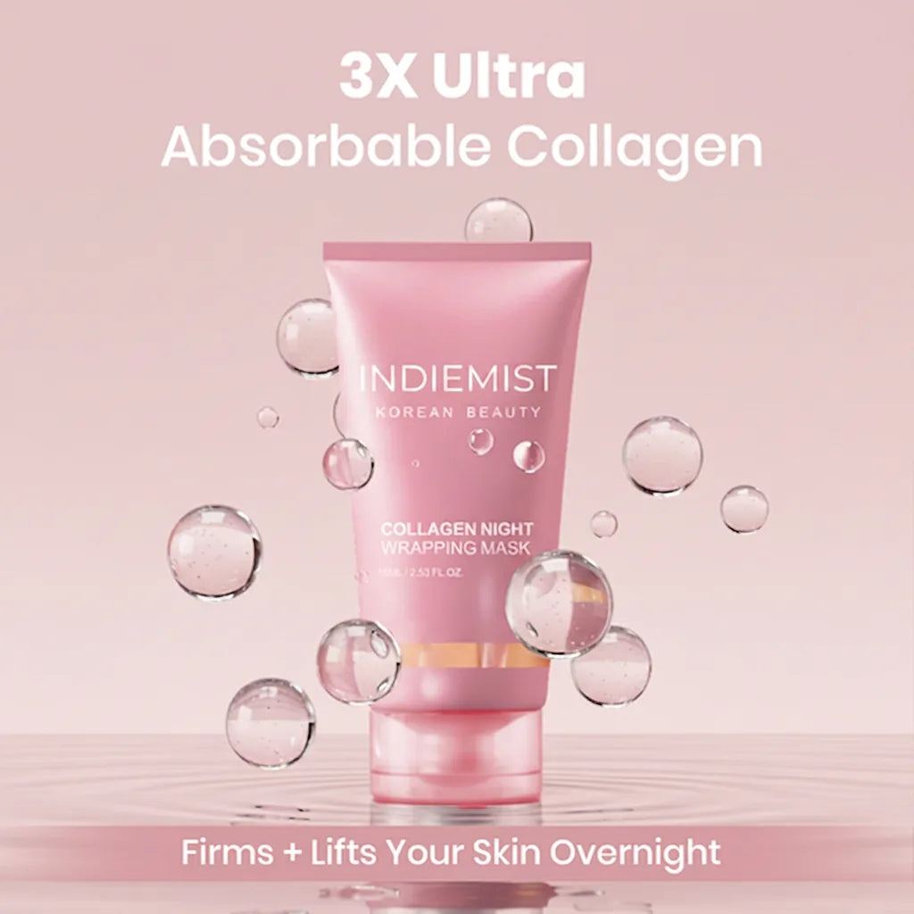 🌙✨ Indiemist™ Overnight Collagen Mask | Firm • Hydrate • Brighten While You Sleep