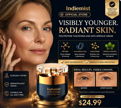 ✨ Indiemist Peptide Firming Face Cream | Youthful & Radiant Skin 🌿