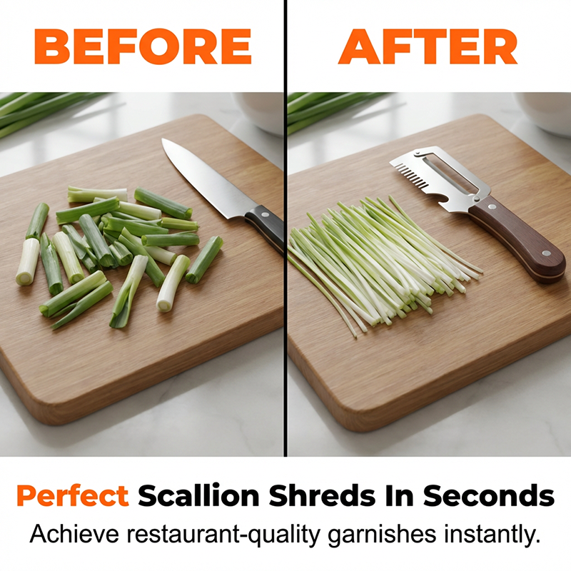 🎁 Buy One, Get One Free 🔪 Premium 3-in-1 Stainless Steel Vegetable Peeler