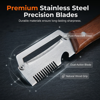 🎁 Buy One, Get One Free 🔪 Premium 3-in-1 Stainless Steel Vegetable Peeler
