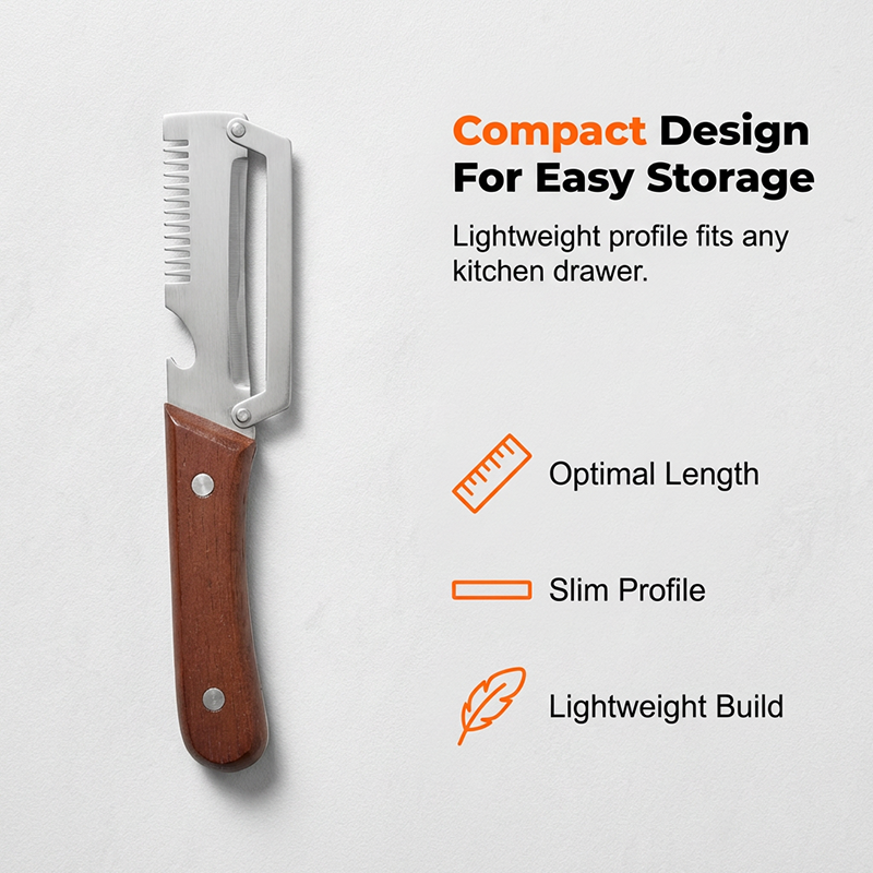 🎁 Buy One, Get One Free 🔪 Premium 3-in-1 Stainless Steel Vegetable Peeler