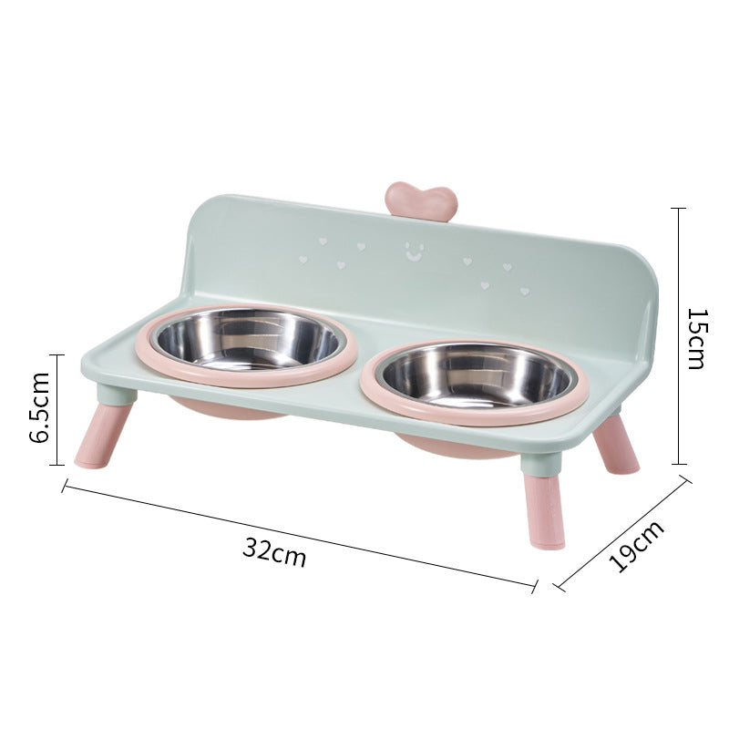 🐾 Elevated Pet Double Bowls | 4 Colors & Removable Bowls