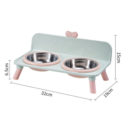 🐾 Elevated Pet Double Bowls | 4 Colors & Removable Bowls