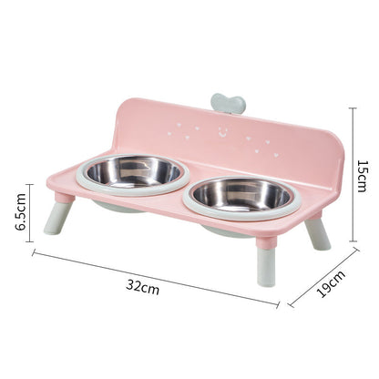 🐾 Elevated Pet Double Bowls | 4 Colors & Removable Bowls