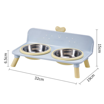 🐾 Elevated Pet Double Bowls | 4 Colors & Removable Bowls