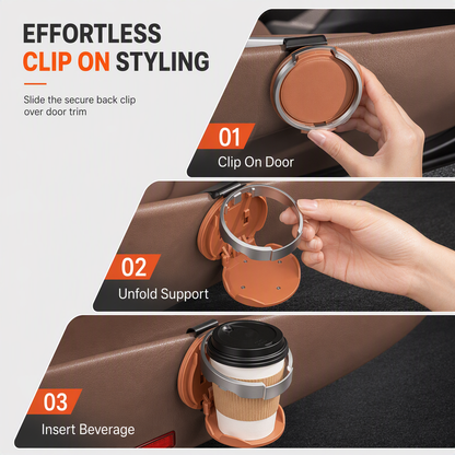 🚗🥤Foldable Car Door Drink Holder