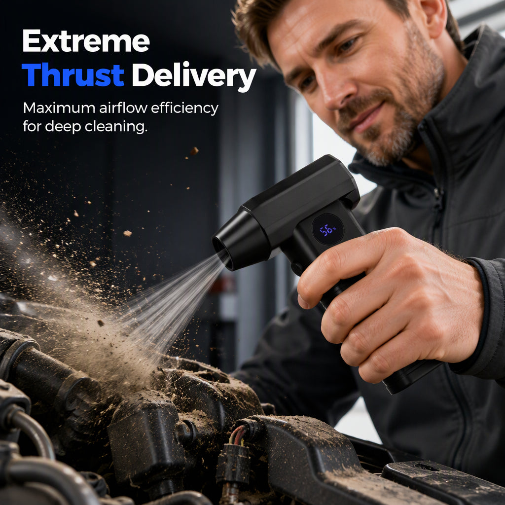 Cordless Handheld Mini Turbo Blower – 8W/11W Brushless Air Duster